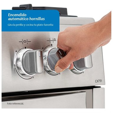 COCINA COLDEX CX751 A GAS DE PIE 30' 5  QUEMADORES ACERO INOXIDABLE - 4