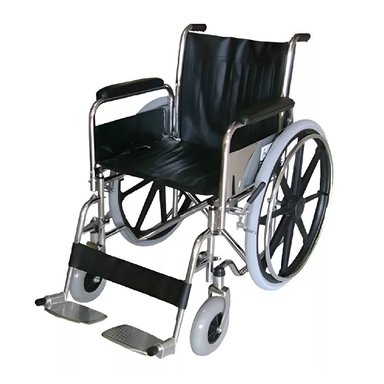 SILLAS RUEDAS IMPORTADA LONA ACOLCHADA AROS PVC - 2