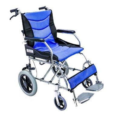 SILLA DE RUEDAS DE PASEO DE ALUMINIO ACOLCHADA