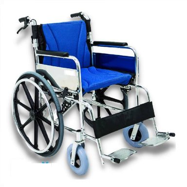 SILLA DE RUEDAS ESTANDAR ACOLCHADA CON FRENOS