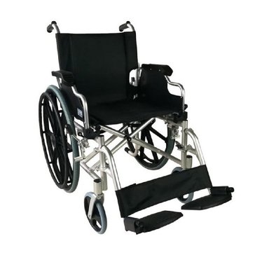 SILLA DE RUEDAS ESTÁNDAR APOYA BRAZOS MOVIBLES AROS PVC
