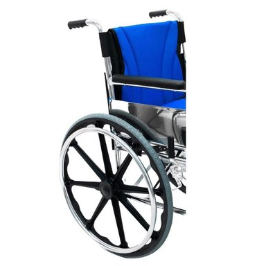 SILLA DE RUEDAS ESTÁNDAR ACOLCHADA FIJA IMPORTADA - 3
