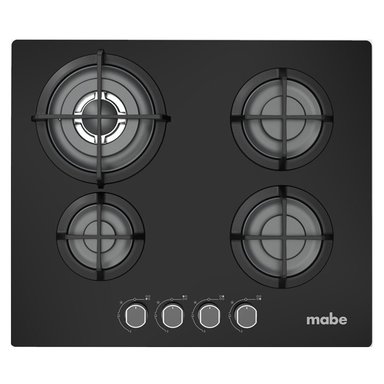 COCINA MABE PM6045GV0 EMPOTRABLE A GAS VIDRIO NEGRO