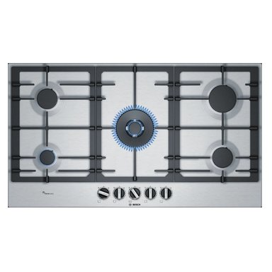 COCINA EMPOTRABLE A GAS BOSCH PCR9A5B90 ACERO INOXIDABLE