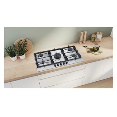 COCINA EMPOTRABLE A GAS BOSCH PCR9A5B90 ACERO INOXIDABLE - 5