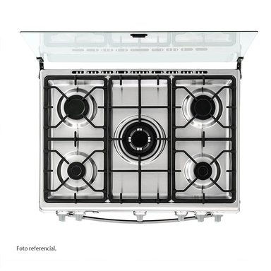 COCINA COLDEX CX721 PLUS A GAS DE PIE 30' 5 QUEMADORES INOX - 3