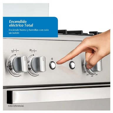 COCINA COLDEX CX721 PLUS A GAS DE PIE 30' 5 QUEMADORES INOX - 4
