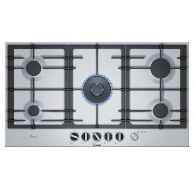 COCINA BOSCH PCR9A5M90V EMPOTRABLE A GAS 90 CM ACERO INOXIDABLE