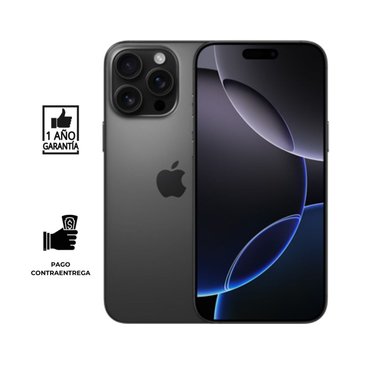 REACONDICIONADO IPHONE 16 PRO MAX 256GB I GRADO A I COLOR TITANIO NEGRO