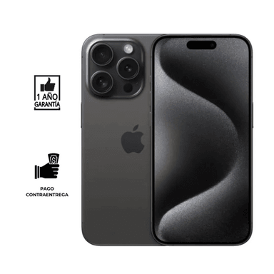 REACONDICIONADO IPHONE 15 PRO 128GB I GRADO A I COLOR NEGRO - 1