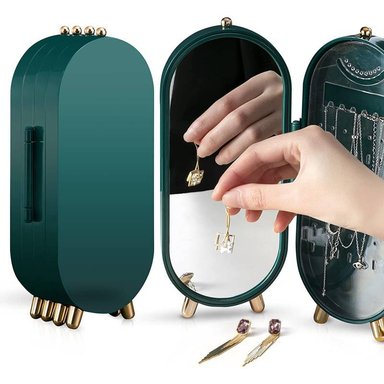 ORGANIZADOR DE AROS ANILLOS JOYERO PLEGABLE PORTÁTIL PREMIUM