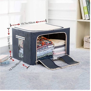 ORGANIZADOR OEM CELESTE CAJA ALMACENAMIENTO MULTIFUNCIONAL PLEGABLE 66 LITROS - 5