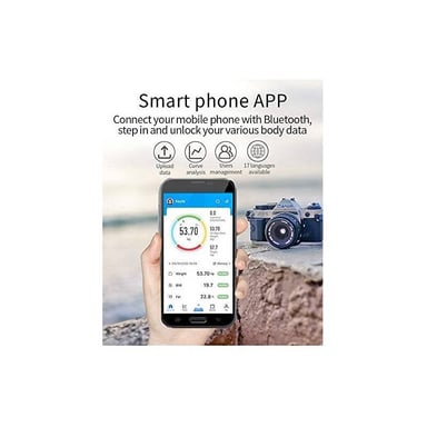 BALANZA SMART DIGITAL BLUETOOTH COLOR NEGRO - 2