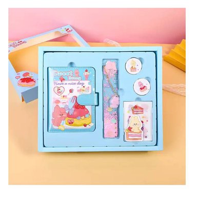 DIARIO CON SET DE MANUALIDADES OEM PARA NIÑOS COLOR CELESTE - 2