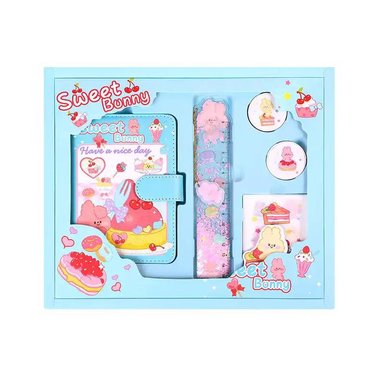 DIARIO CON SET DE MANUALIDADES OEM PARA NIÑOS COLOR CELESTE - 6