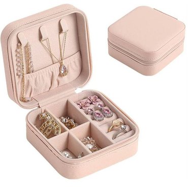 PACK 03 PCS MINI ORGANIZADOR DE JOYAS DE VIAJE PORTÁTIL CON CREMALLERA