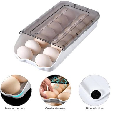 PORTA HUEVOS DE 1 NIVEL APILABLE CAPACIDAD 14 HUEVOS