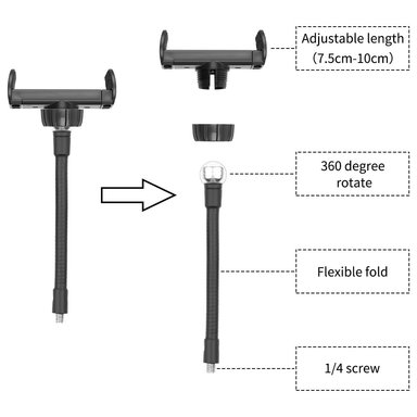 ARO ANILLO LUZ LED DE COLORES 26CM + TRIPODE 2.10 MT PARA SELFIE - 5