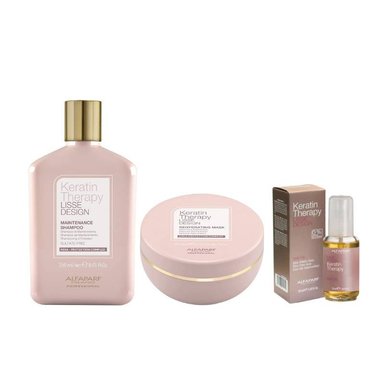 SHAMPOO ALFAPARF MILANO KERATIN THERAPY TRIO LISSE DESIGN MASK OIL - 1
