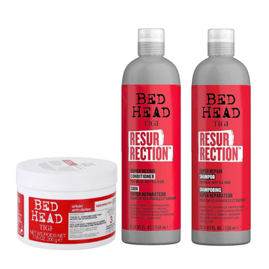 TIGI BED HEAD - TRIO RESURRECTION SHAMPOO 750ML ACONDICIONADOR 750ML MASK 200ML - 1