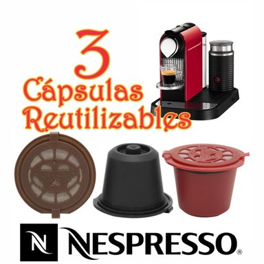 3 CAPSULA RECARGABLE CAFETERA NESPRESSO REUTILIZABLE - 1