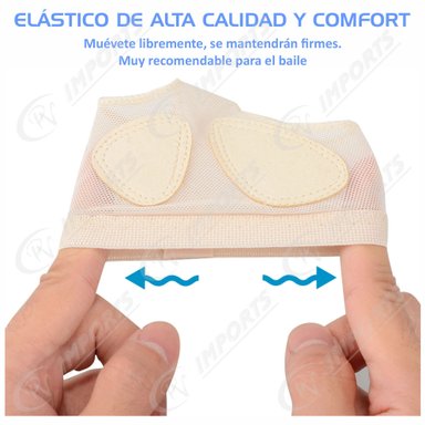 PACK MEDIAS UNISEX BEIGE METATARSIANOS PROTECTORES METATARSO BAILE BALLET DANZA PIE - 6