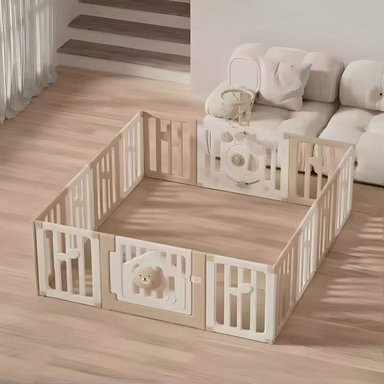 CORRAL CORRALITO INFANTIL EXTRAGRANDE  MODELO BABY BEAR Y ALFOMBRA 180X200 CM