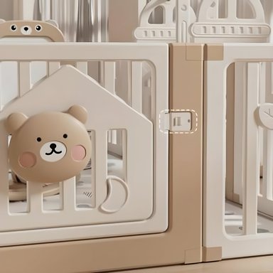 CORRAL CORRALITO INFANTIL  MODELO OSITO COFFEE 150 X 180CM - 2