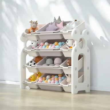ORGANIZADOR JUGUETERO PARA  BEBES Y NIÑOS CON 12 BANDEJAS - 1