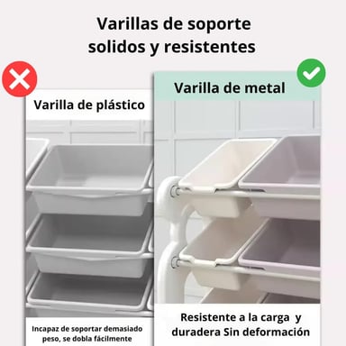 ORGANIZADOR JUGUETERO PARA  BEBES Y NIÑOS CON 12 BANDEJAS - 5