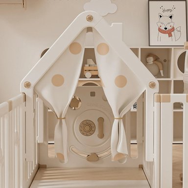 ZONA DE JUEGOS BABY RABBIT CON PIZARRA, CASITA Y ALFOMBRA  180 X 200 CM - 6