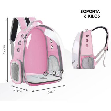 MOCHILA TRANSPORTADORA DE MASCOTAS PERROS Y GATOS - 3