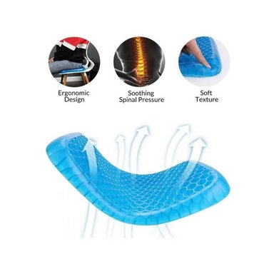 COJÍN OEM DE GEL ANTIDESLIZANTE DE 1000 GRS AZUL X 37 CM - 4