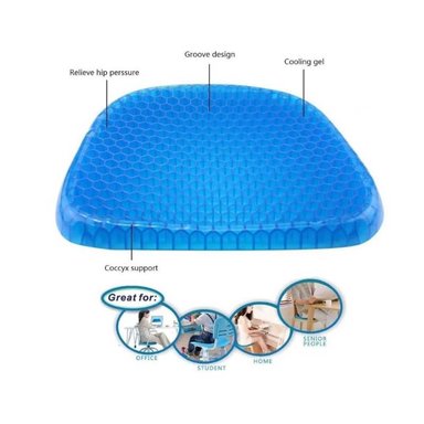 COJÍN OEM DE GEL ANTIDESLIZANTE DE 1000 GRS AZUL X 37 CM - 5