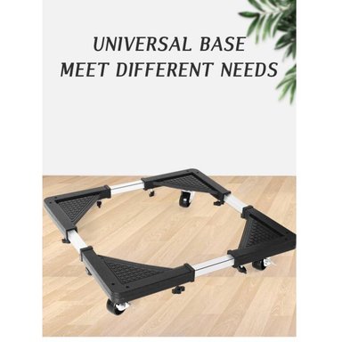 BASE AJUSTABLE MULTIFUNCIONAL OEM CON RUEDAS PARA ELECTRODOMÉSTICOS ACERO