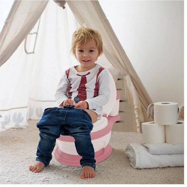 ASIENTO PORTÁTIL ORINAL INODORO DE ENTRENAMIENTO ROSADO PARA NIÑOS - 4