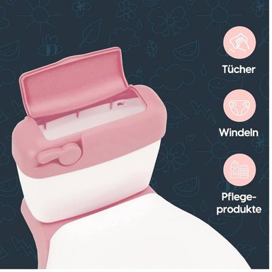 ASIENTO PORTÁTIL ORINAL INODORO DE ENTRENAMIENTO ROSADO PARA NIÑOS - 6