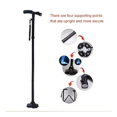 BASTÓN PLEGABLE ORTOPÉDICO CON LUZ LED - 6