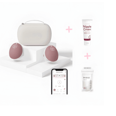 EXTRACTOR DE LECHE MANOS LIBRES MOBILE FLOW M9 + CREMA PARA PEZONES + EXTRACTOR DE LECHE