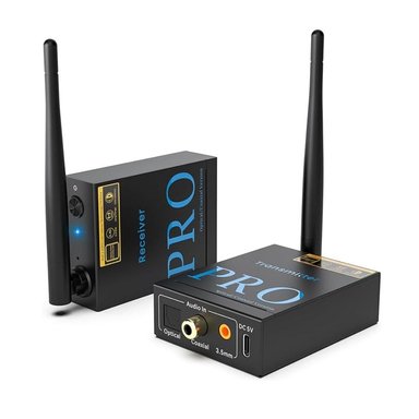 TRANSMISOR Y RECEPTOR DE AUDIO INALÁMBRICO DE 2.4 GHZ