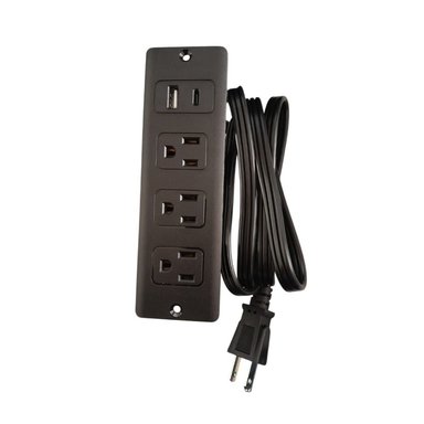 TOMACORRIENTE EMPOTRADA PARA ESCRITORIO 3 TOMAS 1 TIPO C Y USB