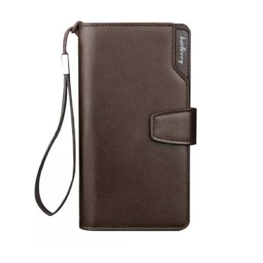 BILLETERA WALLET MARRÓN BAELLERRY MULTICOMPARTIMIENTO UNISEX GENIEKA