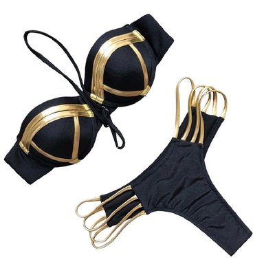 BIKINI PUSH UP MUJER GENIEKA NEGRO BRASILEÑO SEXY PUSH-UP - 4
