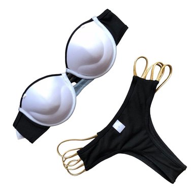 BIKINI PUSH UP MUJER GENIEKA NEGRO BRASILEÑO SEXY PUSH-UP - 5