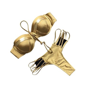 BIKINI PUSH UP GENIEKA DORADO BRASILEÑO SEXY PUSH-UP - 2