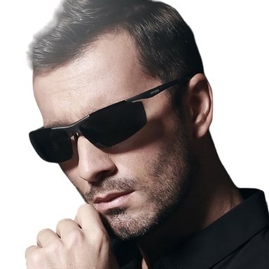 LENTES AZUL Y NEGRO POLARIZADO UV400 MOD. 6588 HOMBRE ANTI-REFLECTANTE GAFAS SOL REGALO