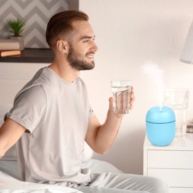 HUMIDIFICADOR LUMINOUS HUMIDIFIER MINI AIRE USB VAPORIZADOR AROMATERAPIA REGALO
