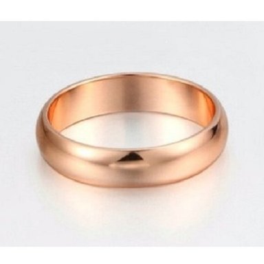 ARO DE MATRIMONIO MUJER GENIEKA ETERNAL LOVE BAÑADO EN ORO ROSA 18K ANILLOS NOVIOS BODAS ALIANZAS ANIVERSARIO - 1