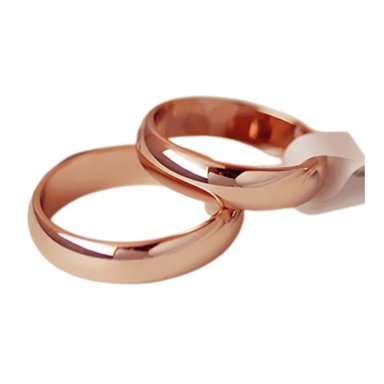 ARO DE MATRIMONIO MUJER GENIEKA ETERNAL LOVE BAÑADO EN ORO ROSA 18K ANILLOS NOVIOS BODAS ALIANZAS ANIVERSARIO - 2