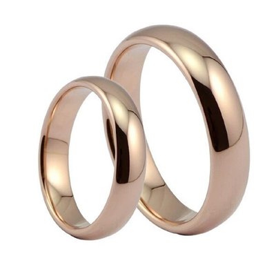 ARO DE MATRIMONIO MUJER GENIEKA ETERNAL LOVE BAÑADO EN ORO ROSA 18K ANILLOS NOVIOS BODAS ALIANZAS ANIVERSARIO - 3